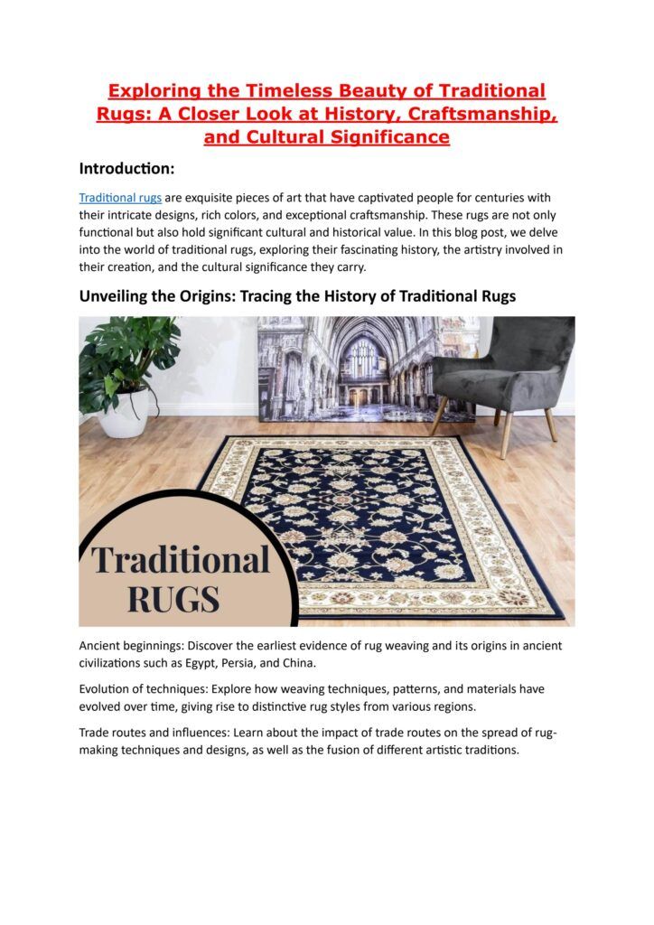 Exploring The Timeless Beauty Of Antique Late 19th Century Rugs